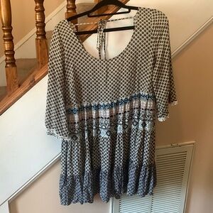 Umgee Tunic Bell Sleeve Top